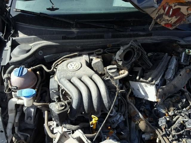 3VW2K7AJ4EM441408 - 2014 VOLKSWAGEN JETTA BASE Սև լուսանկար 7