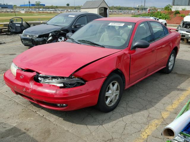 1G3NL52F63C187971 - 2003 OLDSMOBILE ALERO GL RED photo 2