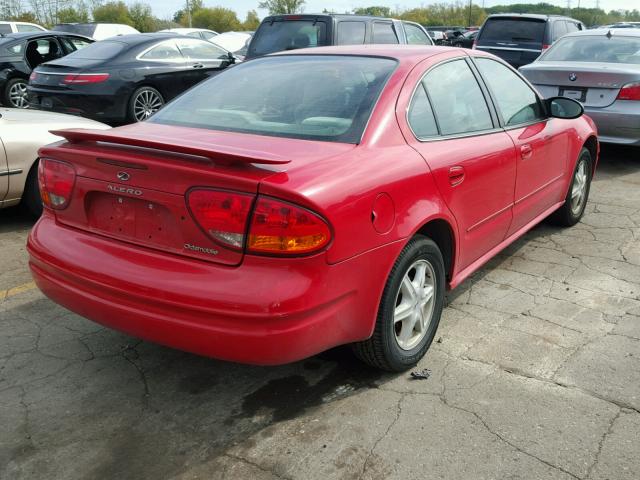 1G3NL52F63C187971 - 2003 OLDSMOBILE ALERO GL RED photo 4