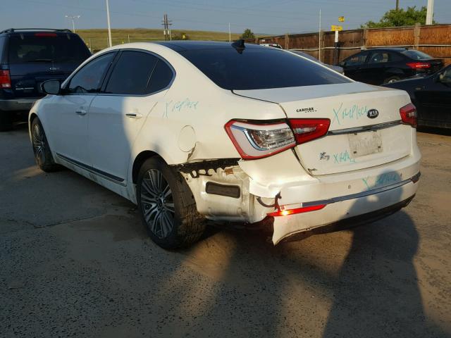 KNALN4D74E5123143 - 2014 KIA CADENZA PR WHITE photo 3