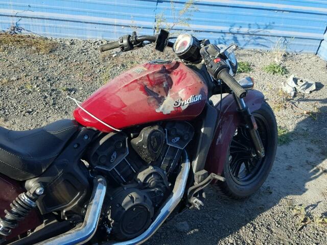 56KMSA111H3124467 - 2017 INDIAN MOTORCYCLE CO. SCOUT SIXT RED photo 5