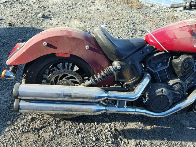 56KMSA111H3124467 - 2017 INDIAN MOTORCYCLE CO. SCOUT SIXT RED photo 6