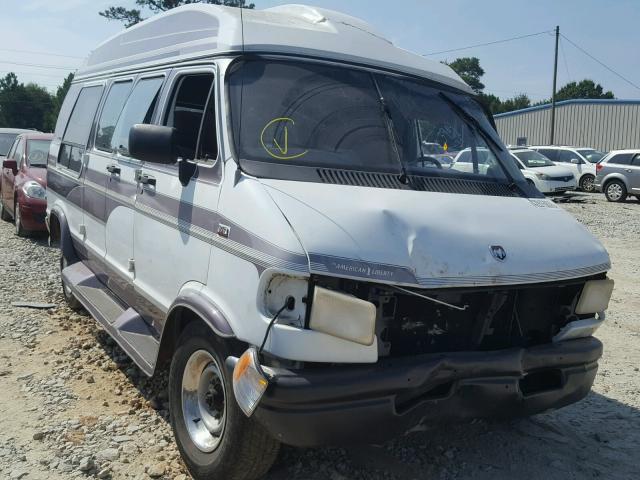 2B6KB31Z8SK563904 - 1995 DODGE RAM VAN B3 WHITE photo 1