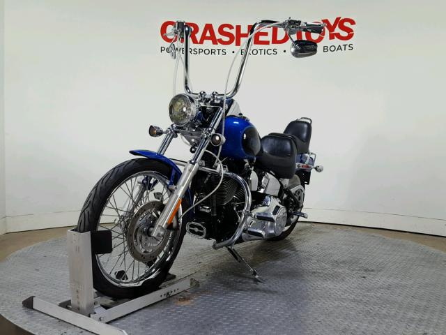 1HD1JL5168Y013786 - 2008 HARLEY-DAVIDSON FXSTC BLUE photo 4