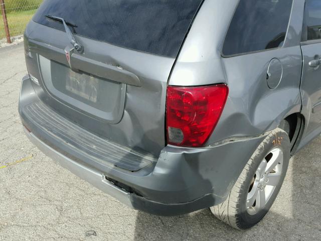 2CKDL63F466105015 - 2006 PONTIAC TORRENT GRAY photo 9