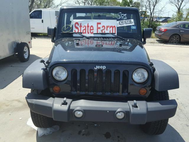 1J4AA2D16BL584299 - 2011 JEEP WRANGLER S BLACK photo 9