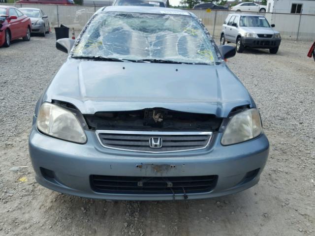 2HGEJ6613YH521163 - 2000 HONDA CIVIC BASE Mavi foto 9