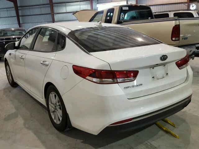 KNAGT4L32G5117589 - 2016 KIA OPTIMA WHITE photo 3