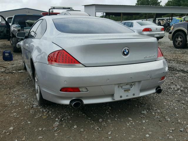 WBAEH73425B193685 - 2005 BMW 645 CI AUT SILVER photo 3