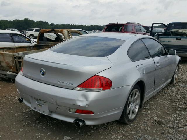 WBAEH73425B193685 - 2005 BMW 645 CI AUT SILVER photo 4