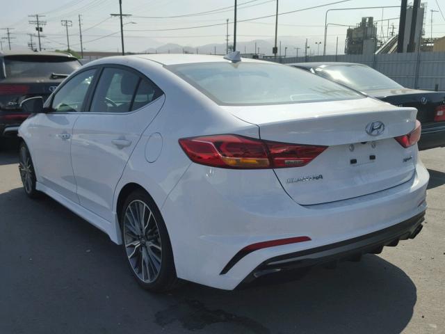 KMHD04LB1JU456746 - 2018 HYUNDAI ELANTRA SP WHITE photo 3