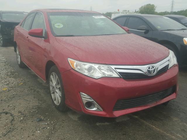 4T1BK1FK6CU523372 - 2012 TOYOTA CAMRY SE RED photo 1