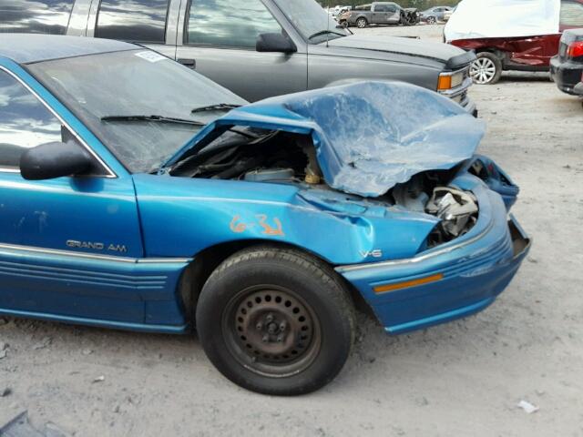 1G2NE55M8RM521042 - 1994 PONTIAC GRAND AM S 青色 照片 10