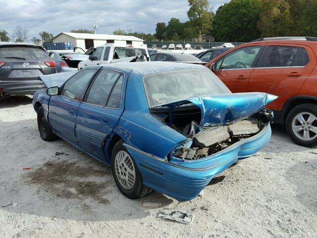 1G2NE55M8RM521042 - 1994 PONTIAC GRAND AM S 青色 照片 3