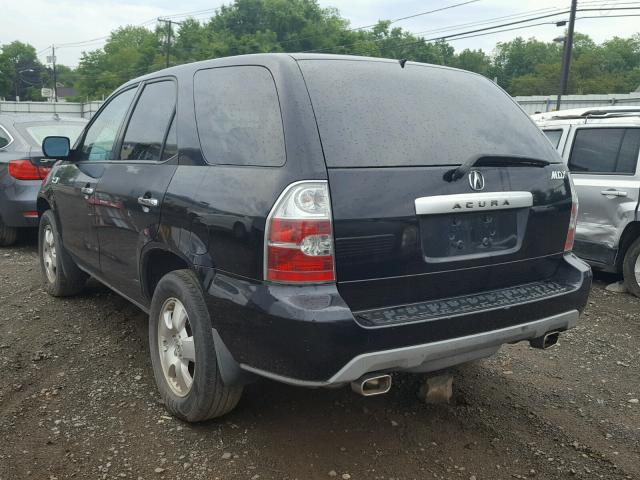 2HNYD18295H538972 - 2005 ACURA MDX BLACK photo 3