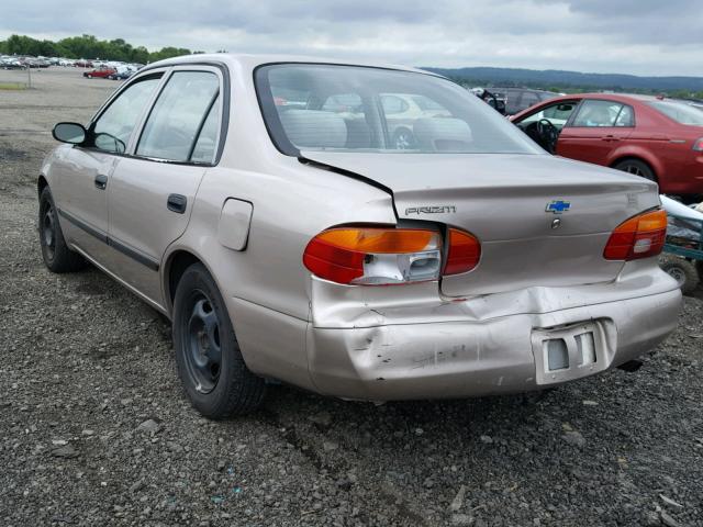 1Y1SK5289XZ400188 - 1999 CHEVROLET GEO PRIZM 银色 照片 3