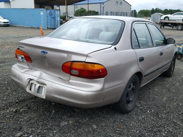 1Y1SK5289XZ400188 - 1999 CHEVROLET GEO PRIZM 银色 照片 4