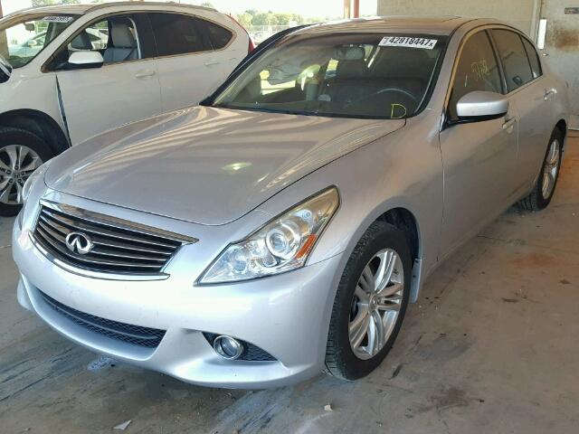 JN1DV6AP8CM811353 - 2012 INFINITI G25 BASE SILVER photo 2