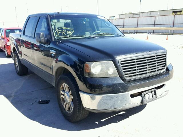 1FTRW12W07KC59616 - 2007 FORD F150 SUPER BLACK photo 1