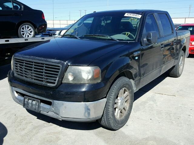 1FTRW12W07KC59616 - 2007 FORD F150 SUPER BLACK photo 2