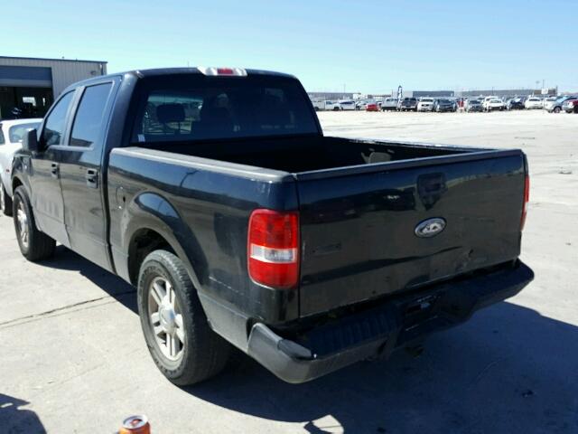 1FTRW12W07KC59616 - 2007 FORD F150 SUPER BLACK photo 3