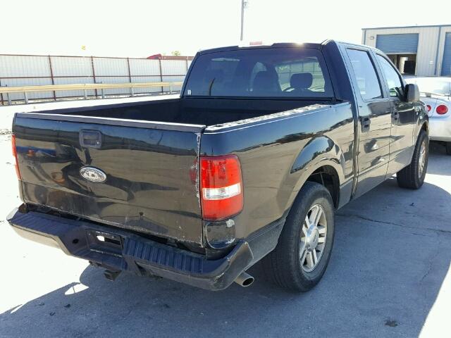 1FTRW12W07KC59616 - 2007 FORD F150 SUPER BLACK photo 4