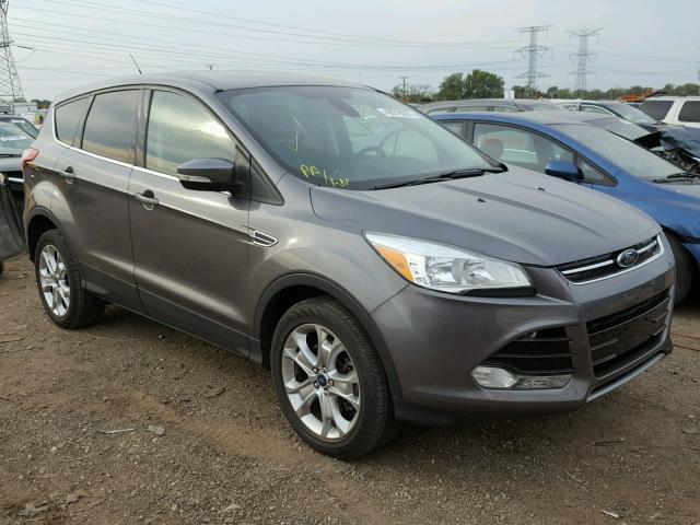 1FMCU0H96DUC53967 - 2013 FORD ESCAPE SEL GRAY photo 1