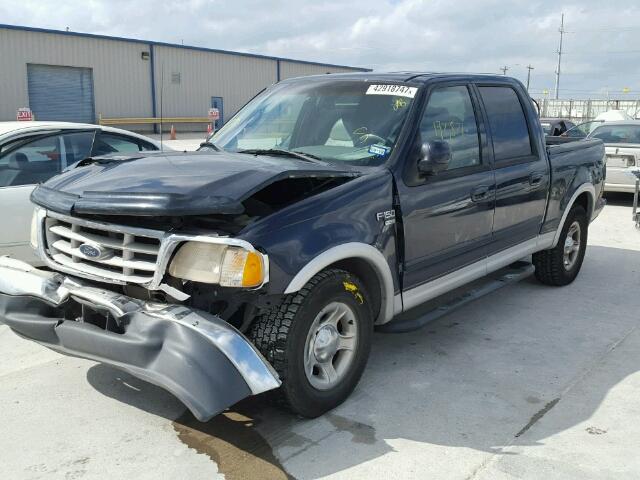 1FTRW07L41KE43862 - 2001 FORD F150 SUPER BLUE photo 2