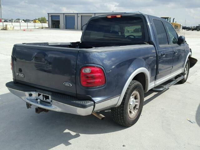 1FTRW07L41KE43862 - 2001 FORD F150 SUPER BLUE photo 4