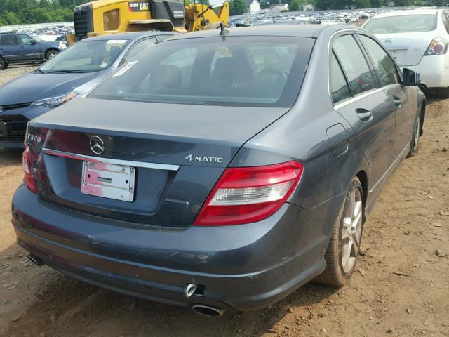 WDDGF8BB5AR108630 - 2010 MERCEDES-BENZ C 300 4MAT GRAY photo 4