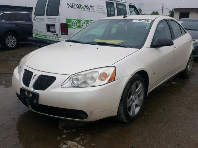 1G2ZG57B994207763 - 2009 PONTIAC G6 WHITE photo 2