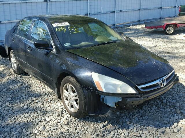 1HGCM56896A061282 - 2006 HONDA ACCORD EX BLACK photo 1