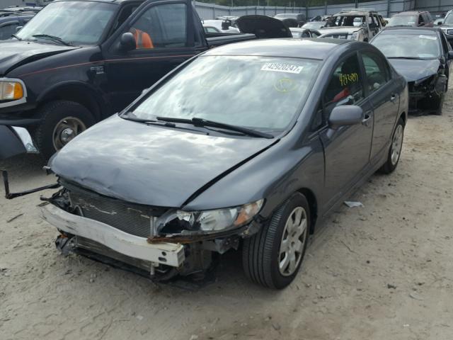 19XFA16509E046027 - 2009 HONDA CIVIC LX BLACK photo 2