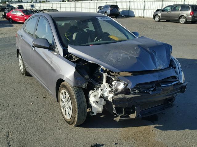 KMHCT4AE3FU886270 - 2015 HYUNDAI ACCENT GLS GRAY photo 1