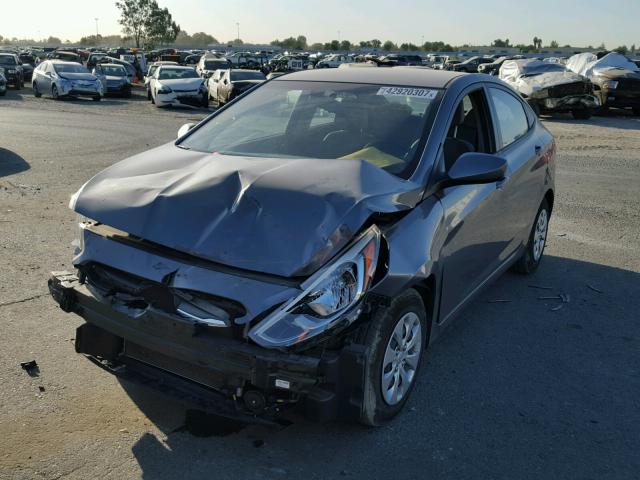 KMHCT4AE3FU886270 - 2015 HYUNDAI ACCENT GLS GRAY photo 2