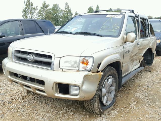 JN8AR07S9YW420547 - 2000 NISSAN PATHFINDER GOLD photo 2