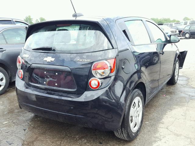 1G1JA6SH7F4181633 - 2015 CHEVROLET SONIC LS BLACK photo 4