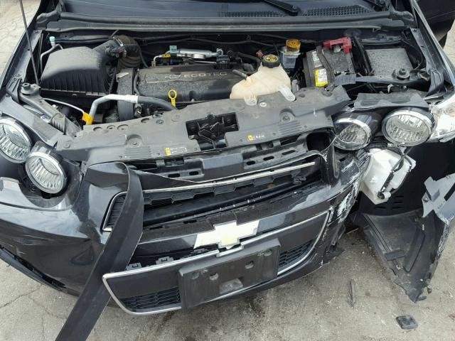 1G1JA6SH7F4181633 - 2015 CHEVROLET SONIC LS BLACK photo 7