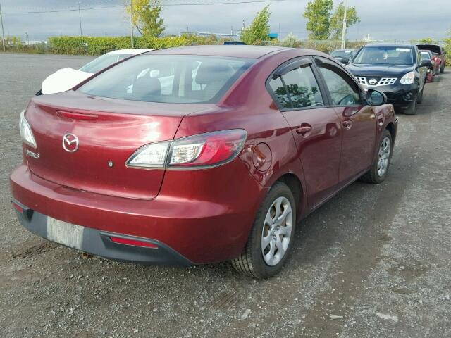 JM1BL1SF3A1118353 - 2010 MAZDA 3 RED photo 4