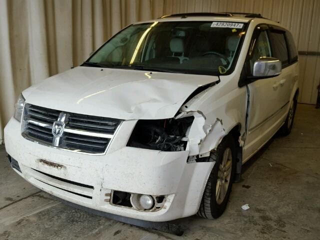 2D8HN54X18R650533 - 2008 DODGE GRAND CARA WHITE photo 2