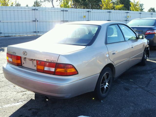 JT8BF28G0W0135202 - 1998 LEXUS ES TAN photo 4