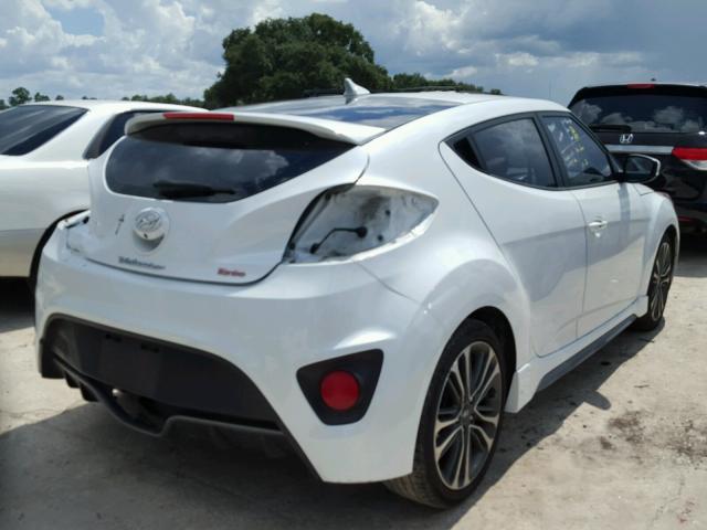 KMHTC6AE3GU289598 - 2016 HYUNDAI VELOSTER T WHITE photo 4