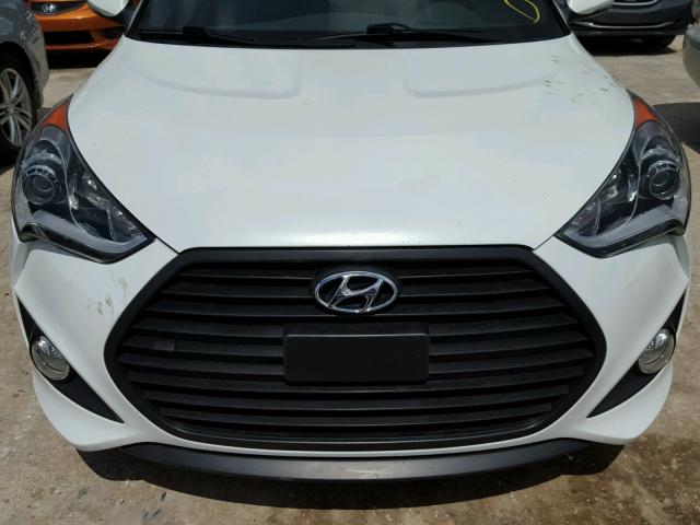 KMHTC6AE3GU289598 - 2016 HYUNDAI VELOSTER T WHITE photo 9