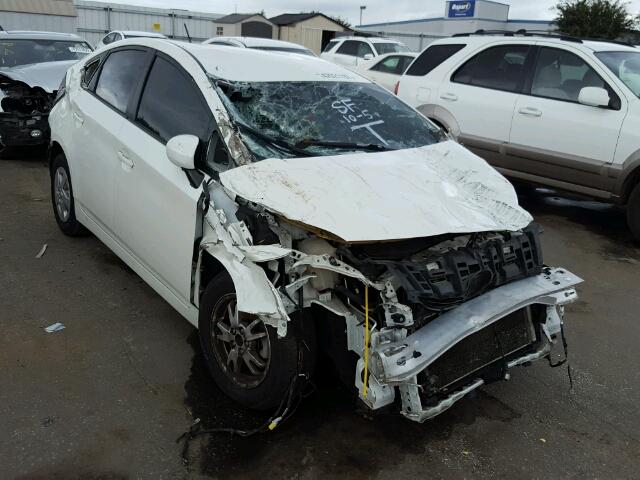 JTDKN3DU7A5152287 - 2010 TOYOTA PRIUS WHITE photo 1