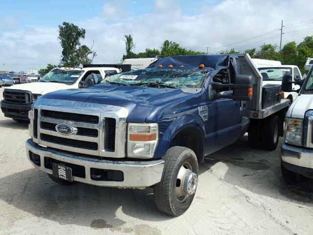 1FDWX37548ED85632 - 2008 FORD F350 SUPER BLUE photo 2