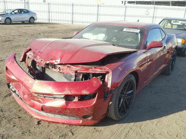 2G1FB1E38F9256262 - 2015 CHEVROLET CAMARO LS MAROON photo 2