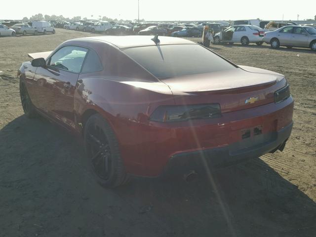 2G1FB1E38F9256262 - 2015 CHEVROLET CAMARO LS MAROON photo 3