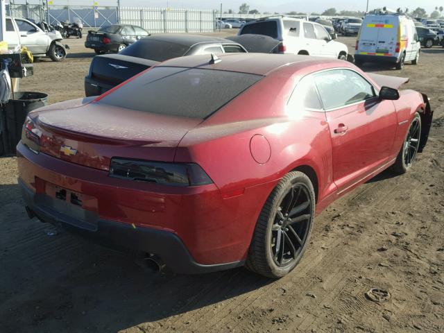 2G1FB1E38F9256262 - 2015 CHEVROLET CAMARO LS MAROON photo 4