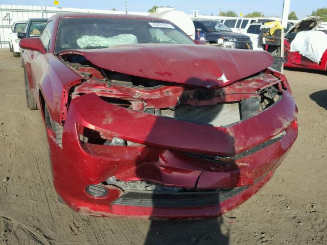 2G1FB1E38F9256262 - 2015 CHEVROLET CAMARO LS MAROON photo 9