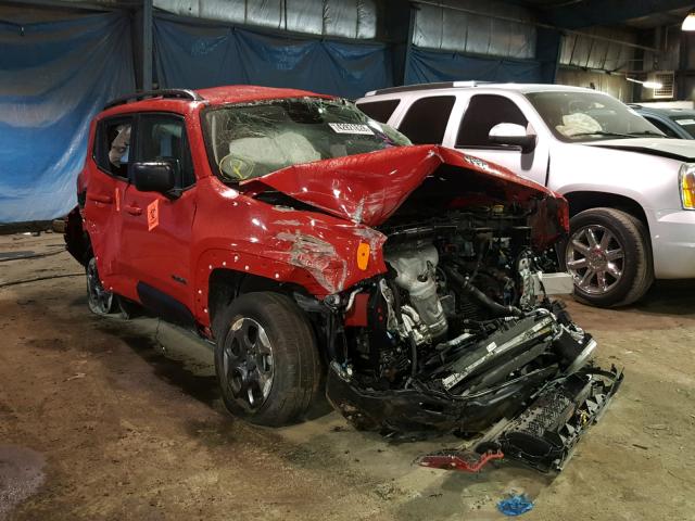 ZACCJBAB9HPG38355 - 2017 JEEP RENEGADE S წითელი ფოტო 1